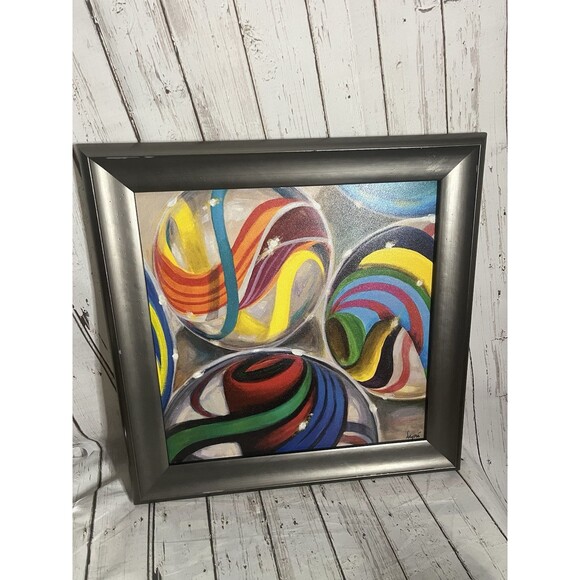 Karen Dupre - Marvelous Marbles I Giclee Framed RTH Child’s Hosp CO